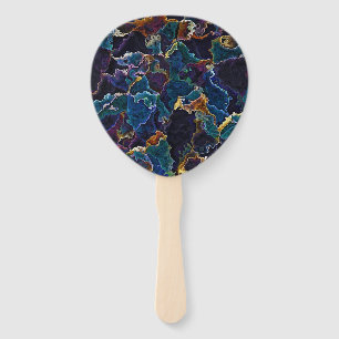 Oil Slick  Hand Fan