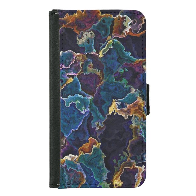 Oil Slick  iPhone Wallet Case (Front)