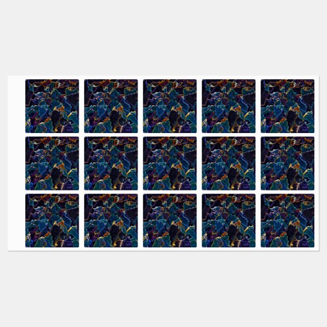 Oil Slick  Labels (Sheet)