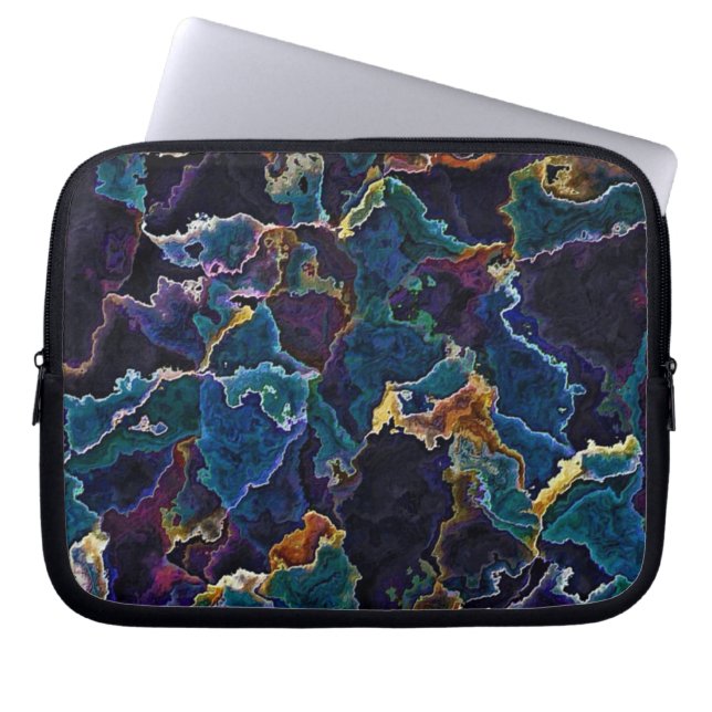 Oil Slick  Laptop Sleeve (Front)