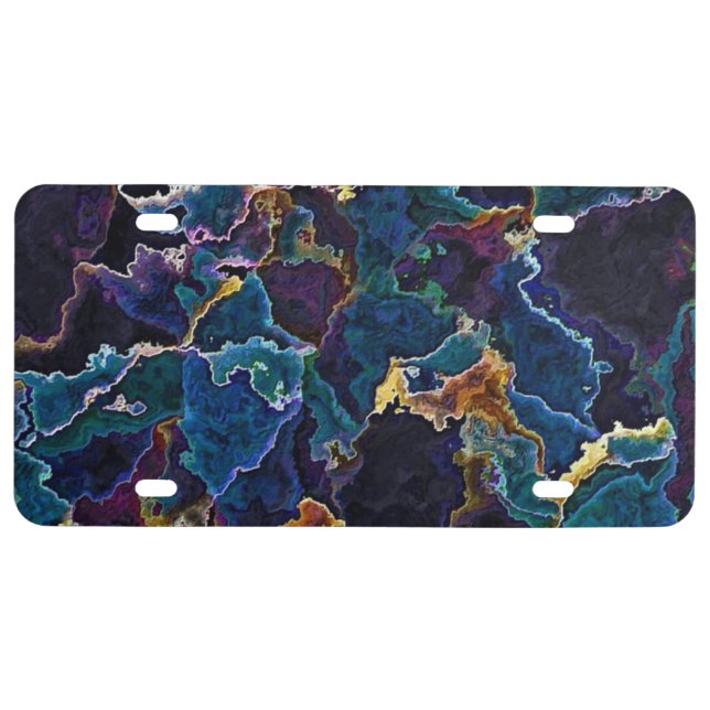 Oil Slick  License Plate (Front)