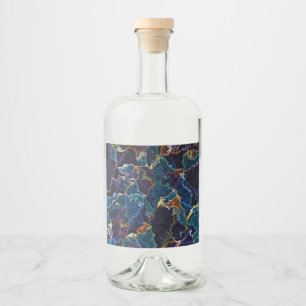 Oil Slick   Liquor Bottle Label