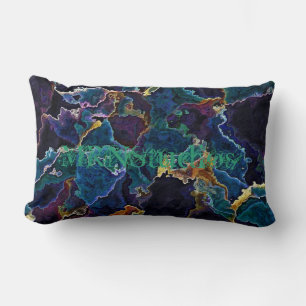 Oil Slick   Lumbar Pillow