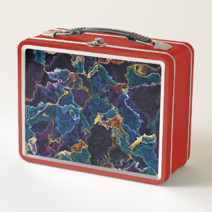 Oil Slick Metal Lunch Box