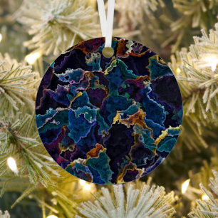 Oil Slick   Metal Ornament