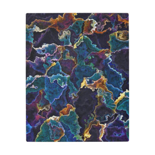 Oil Slick Metal Print