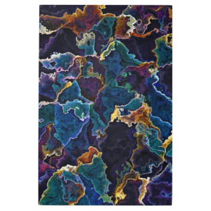 Oil Slick Metal Print