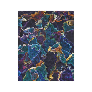 Oil Slick Metal Print
