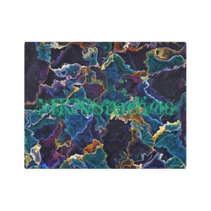 Oil Slick Metal Print