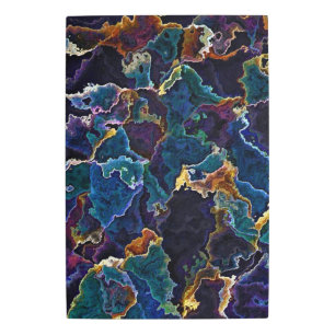 Oil Slick Metal Print