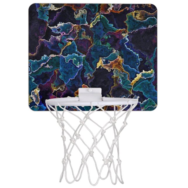 Oil Slick  Mini Basketball Hoop (Front)