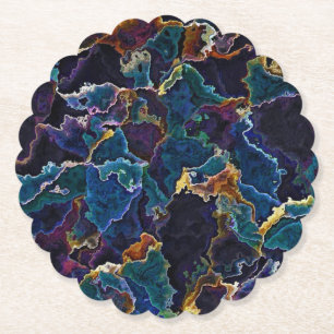 Oil Slick   Paper Coaster
