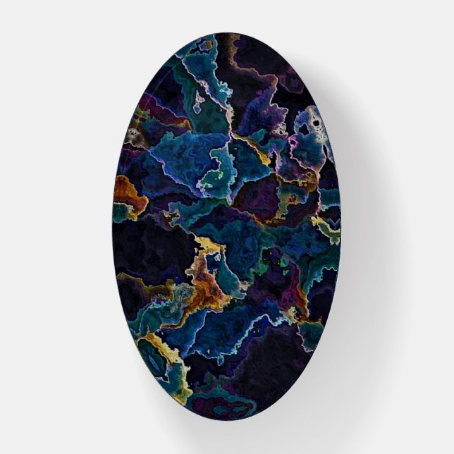 Oil Slick  Paperweight (Vertical)