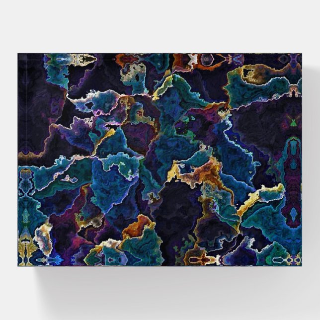 Oil Slick  Paperweight (Front)