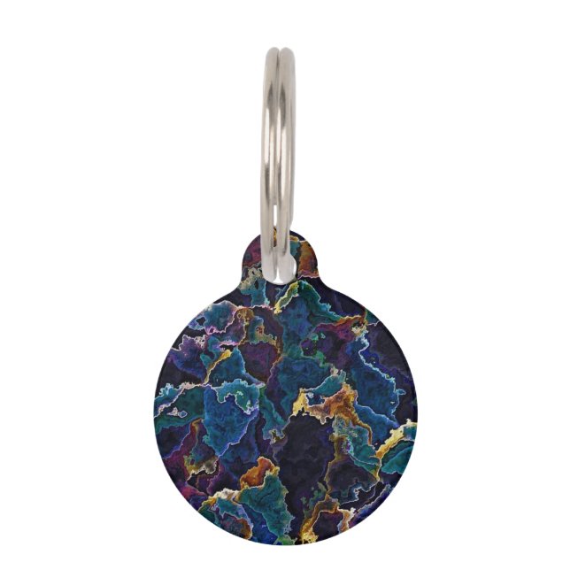 Oil Slick  Pet ID Tag (Front)