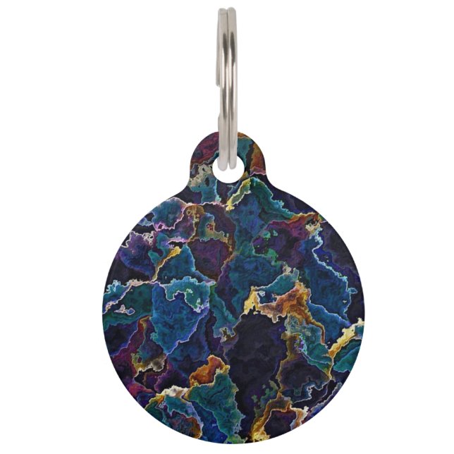 Oil Slick  Pet ID Tag (Front)
