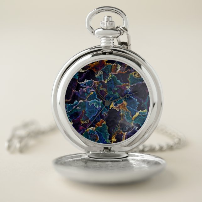 Oil Slick  Pocket Watch (Inside)