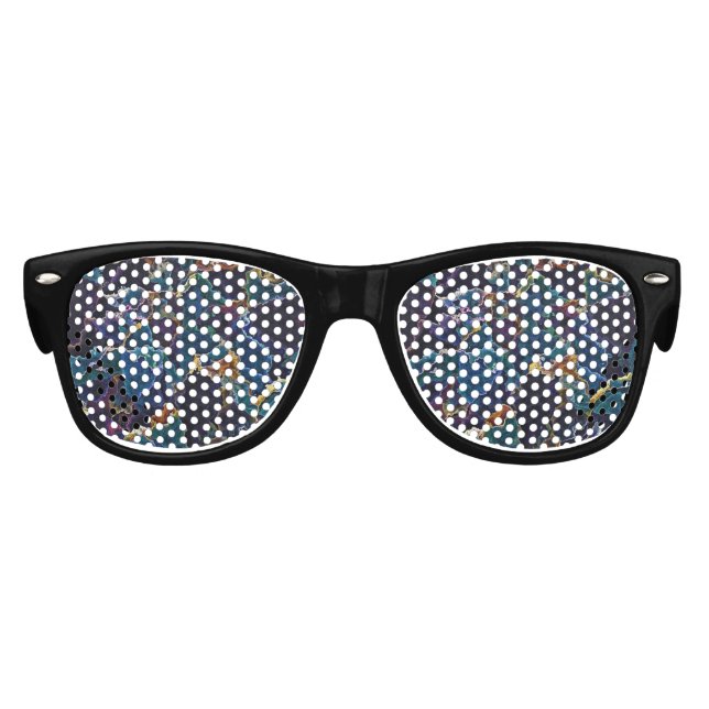Oil Slick  Retro Sunglasses (Front)