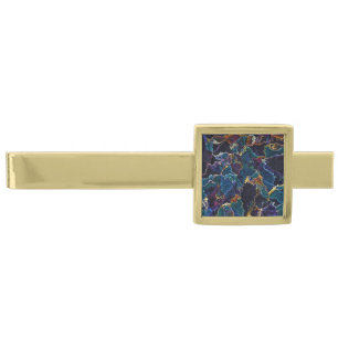 Oil Slick Silver Finish Tie Bar