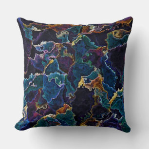 Oil Slick Throw Pillow
