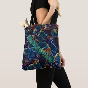 Custom Hand-painted Oil Slick Bag / Trippy Rainbow Handbag -  Canada