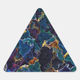 Oil Slick   Triangle Sticker