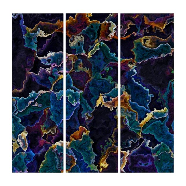 Oil Slick  Triptych (Front)