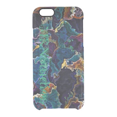 Oil Slick  Clear iPhone 66S Case