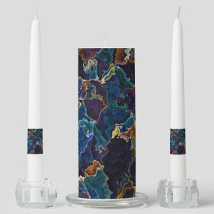 Oil Slick  Unity Candle Set