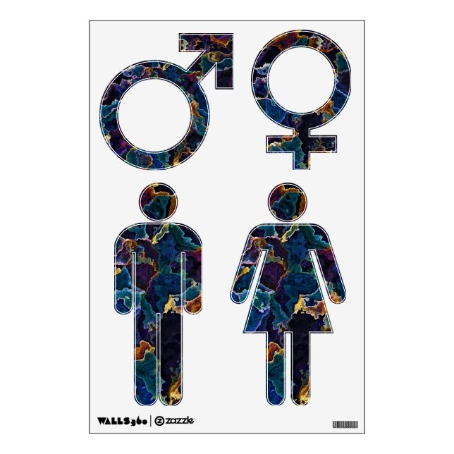 Oil Slick  Wall Decal (Front)