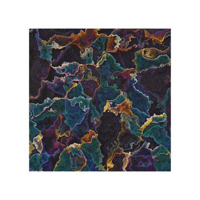 Oil Slick  Wood Wall Art (Front)