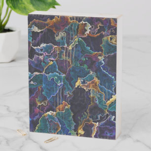 Oil Slick  Wooden Box Sign