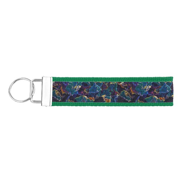 Oil Slick  Wrist Keychain (Keys on Left)