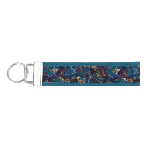 Oil Slick  Wrist Keychain