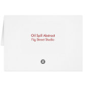 Oil Spill Abstract Cards (Back Horizontal)