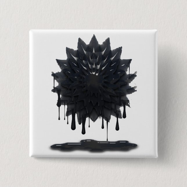 Oil Spill Pinback Button (Front)