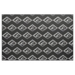 Oil Units in a Silver Diamond on Black Fabric