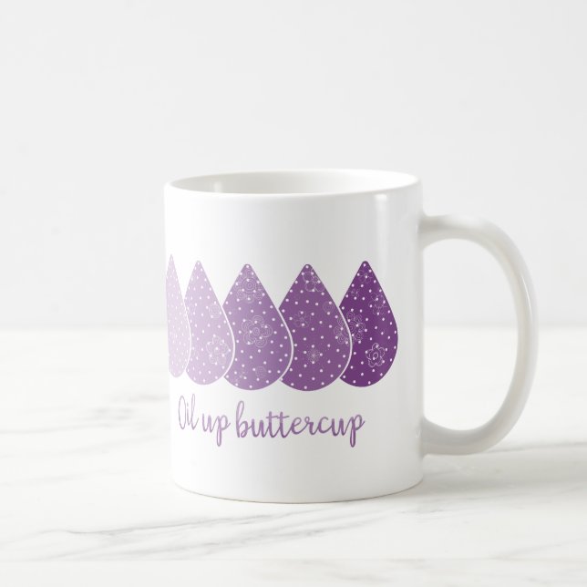 Oil Up Buttercup Mug (Purple) (Right)