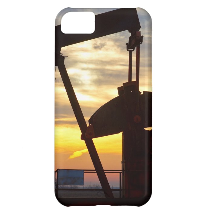 Oil Well Pump Jack Sunrise Case For iPhone 5C