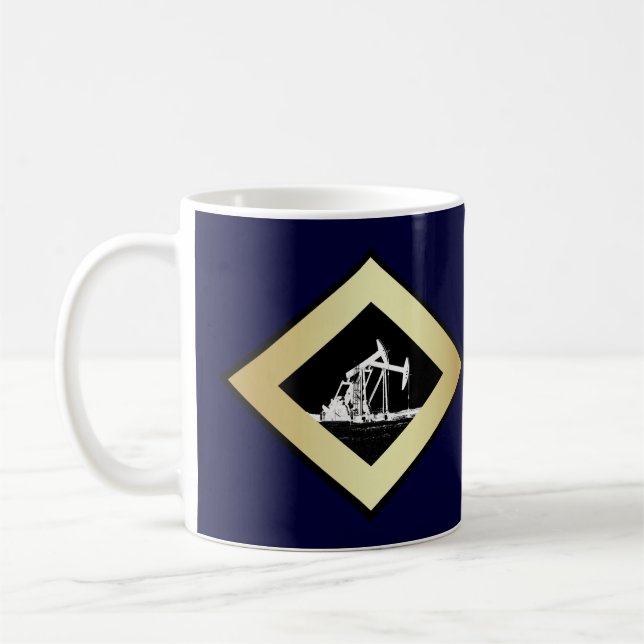 Oil Well Pump Personalized Coffee Mug (Left)