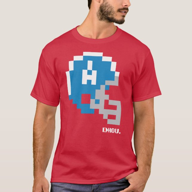 Oilers Alternate Tecmo Bowl Helmet T-Shirt (Front)