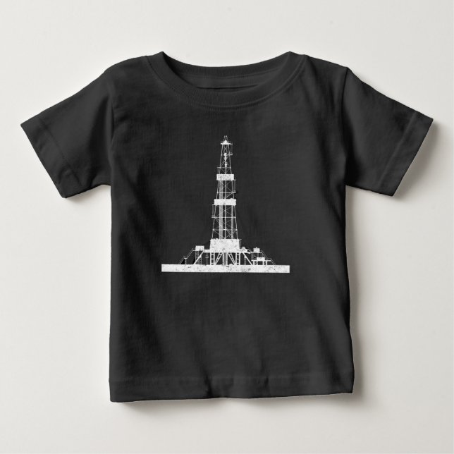 Oilfield Driller Drilling Rig Baby T-Shirt (Front)