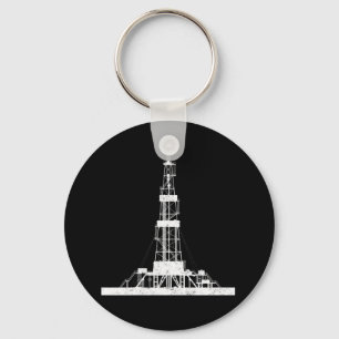 Oilfield Driller Drilling Rig Keychain