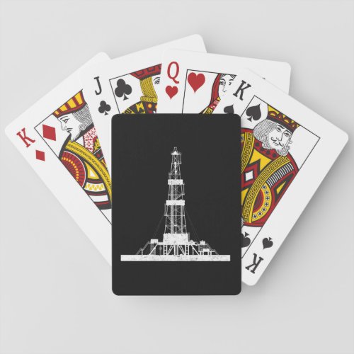 Oilfield Driller Drilling Rig Poker Cards