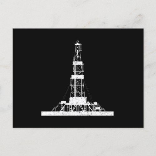 Oilfield Driller Drilling Rig Postcard