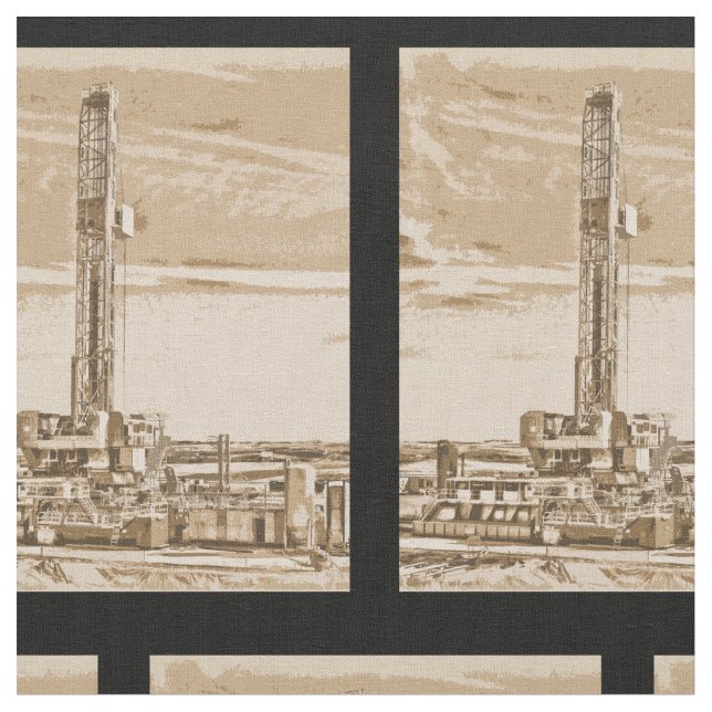 Oilfield Drilling Rig Fabric (Close Up)