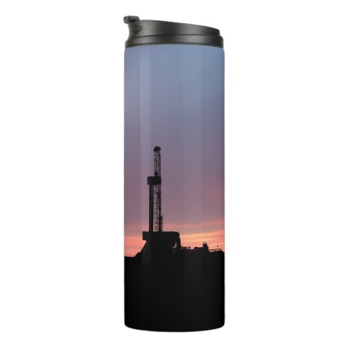 Oilfield Lightning Purple Sunrise Thermal Tumbler