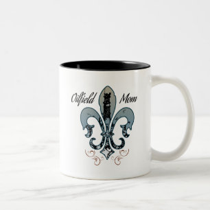 oilfield mom Two-Tone coffee mug