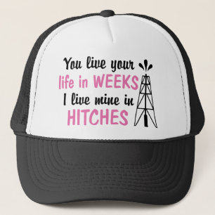 Oilfield Offshore Hitches Girlfriend or Wife Trucker Hat