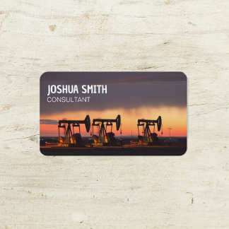 Oilfield Petroleum Oil Company Business Card